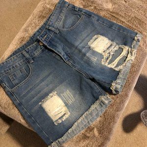 Denim shorts